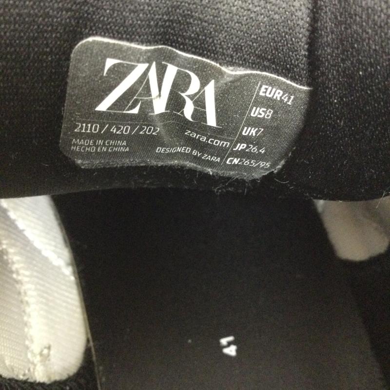 ザラ ZARA シューズ シューズ ZARA 2110/420/202 ハイカツトスニーカー 26.5cm 白 / ホワイト / white メンズ USED 古着 中古 50152594