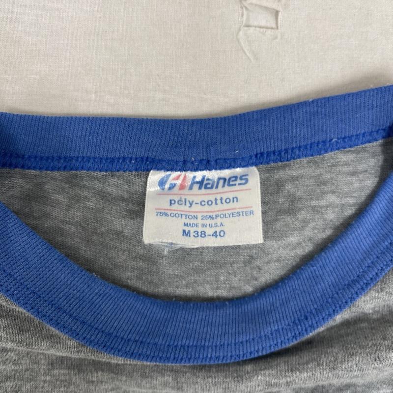 ヘインズ HANES トップス トップス 80s Vintage USA製 ヴィンテージ DODGERS ドジャース リンガー Tシャツ M 灰 / グレー / gray メンズ USED 古着 中古 50152607