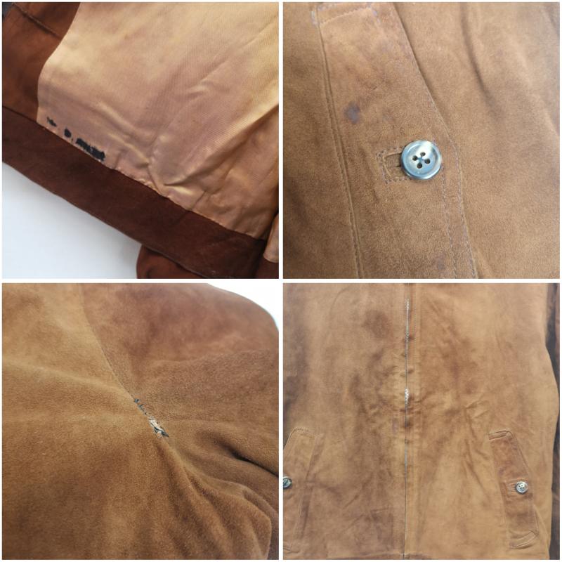 ヴィンテージ VINTAGE ジャケット、上着 ジャンパー、ブルゾン 30s DEPE 片爪 ZIP スエード レザー フライト ジャケット 茶 / ブラウン / brown メンズ USED 古着 中古 50152734