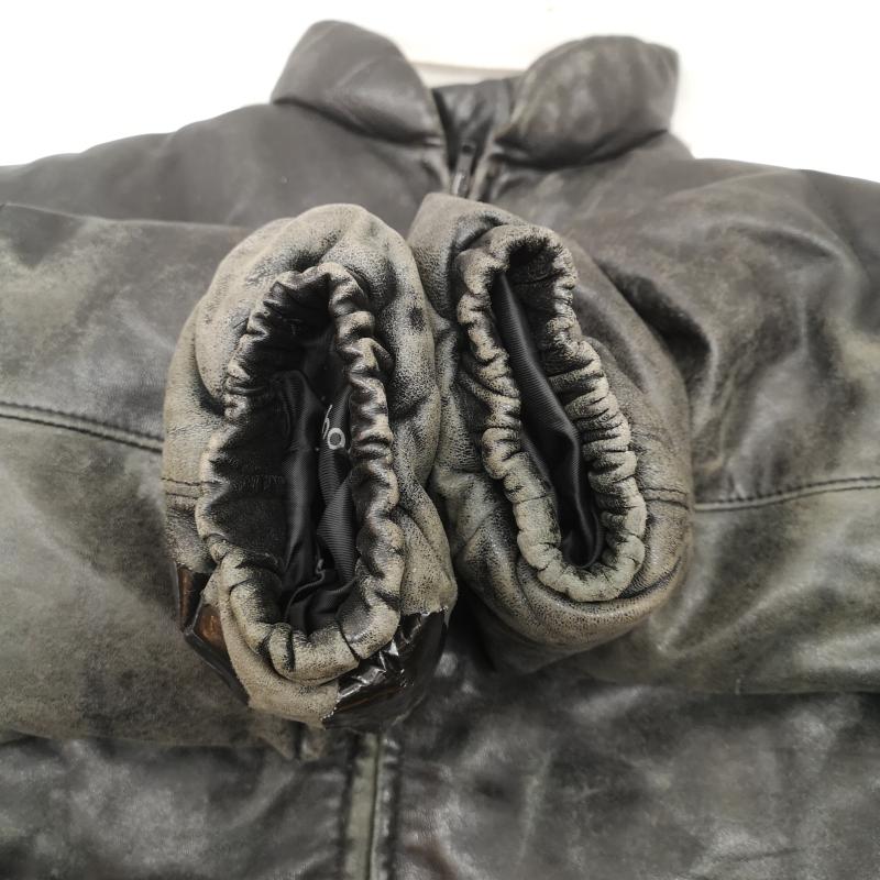 ショット schott ジャケット、上着 ジャンパー、ブルゾン 214D ラム レザー オール ダウン ジャケット USA製 40 黒 / ブラック / black メンズ USED 古着 中古 50152799