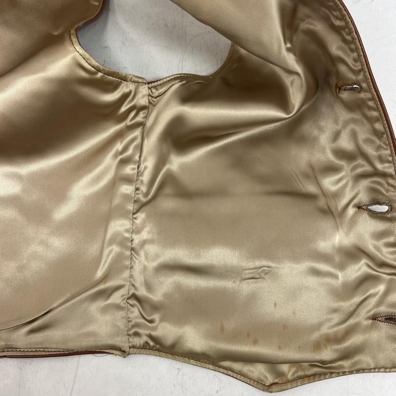 フェデリティー FIDELITY トップス トップス レザー ベスト コンチョボタン ヴィンテージ S 茶 / ブラウン / brown メンズ USED 古着 中古 50152807