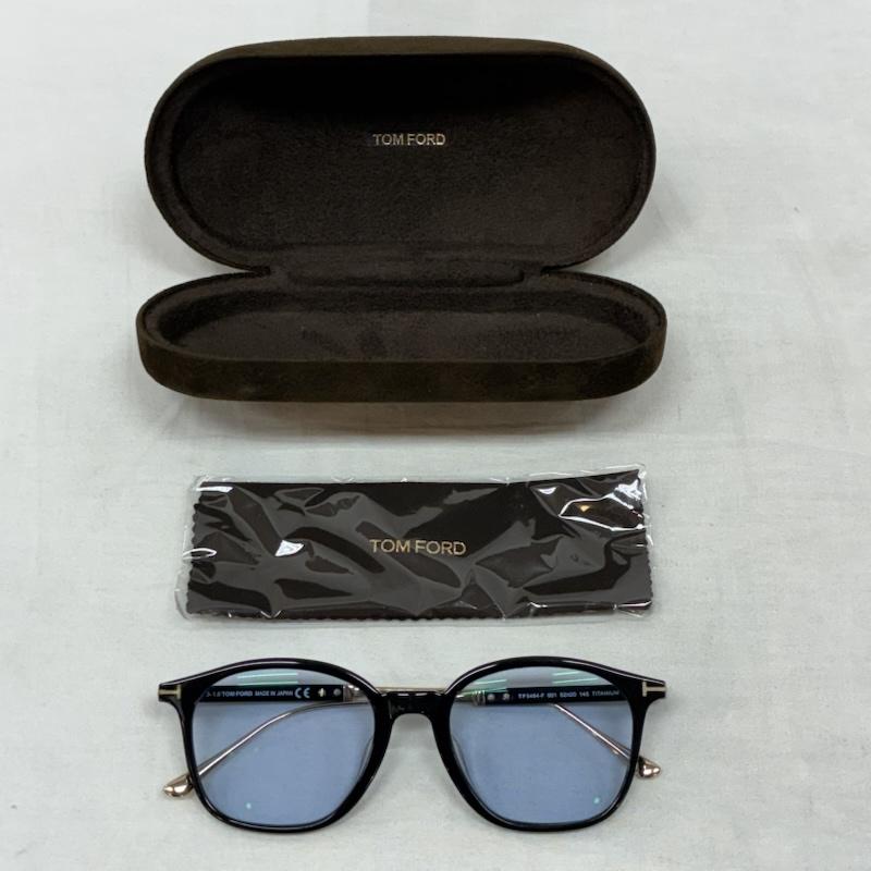 トム フォード TOM FORD めがね・サングラス サングラス TF5484-F 001 52-20 145 アジアンフィット ボストン ウェリントン サングラス 度入りレンズ - 黒 / ブラック / black X 金 / ゴールド / gold color メンズ USED 古着 中古 50153182
