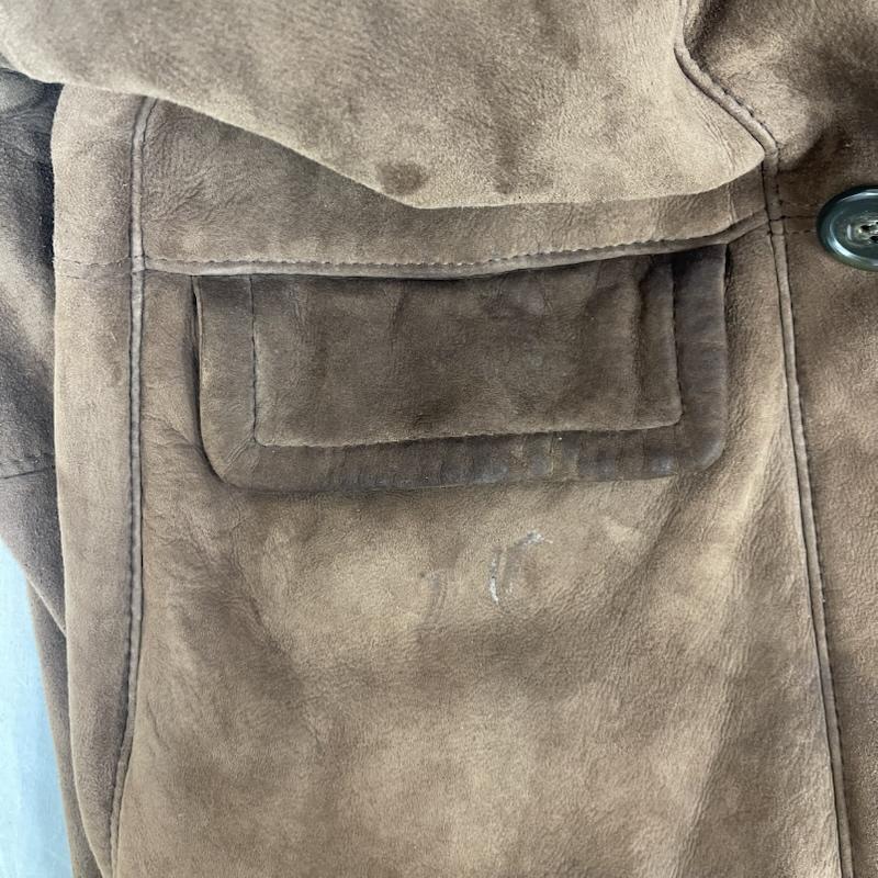 古着 USED ジャケット、上着 ジャンパー、ブルゾン COMME CA DU MODE レザー 裏ボア フード ムートン コート M 茶 / ブラウン / brown メンズ USED 古着 中古 50153199
