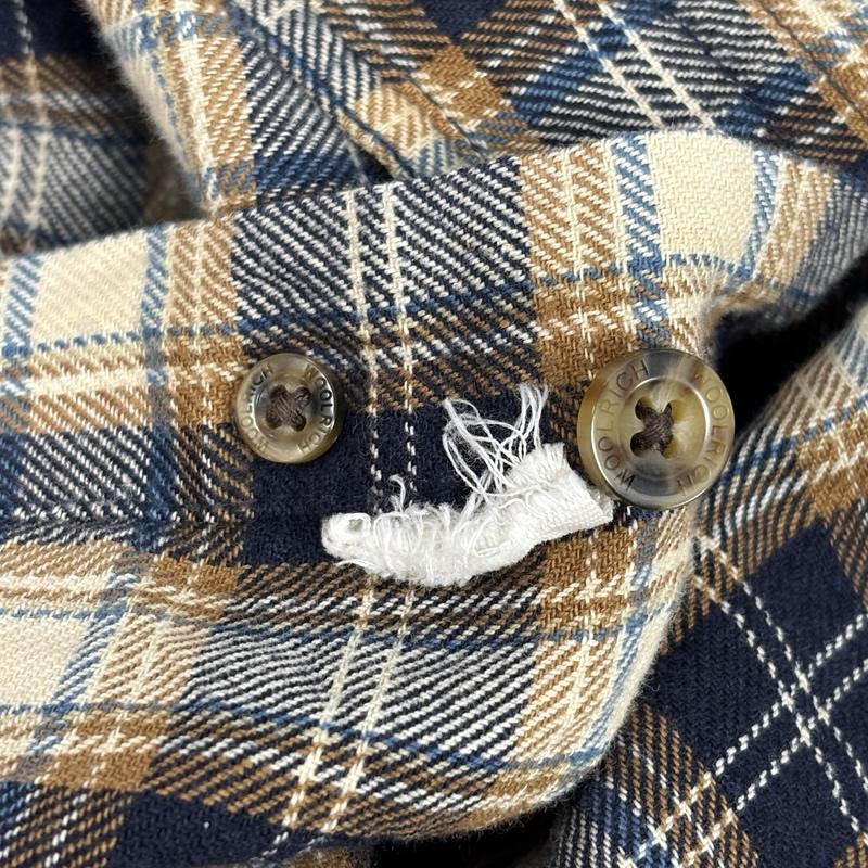 ウールリッチ WOOLRICH シャツ、ブラウス 長袖 90年代 ビンテージ チェック柄 ボタンダウン 長袖 フランネル シャツ 90s VINTAGE M チェック メンズ USED 古着 中古 50153284