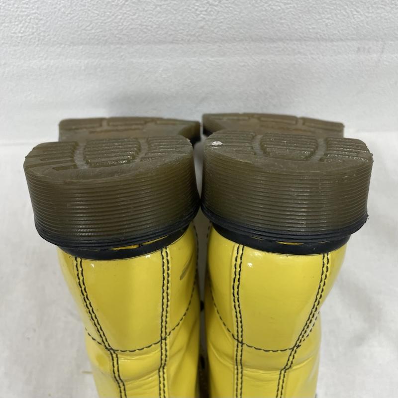 ドクターマーチン Dr.Martens ブーツ ショートブーツ レザー 8ホール ブーツ レースアップ エナメル UK5 11821 UK:5 黄 / イエロー / yellow X 黒 / ブラック / black レディース USED 古着 中古 50153315
