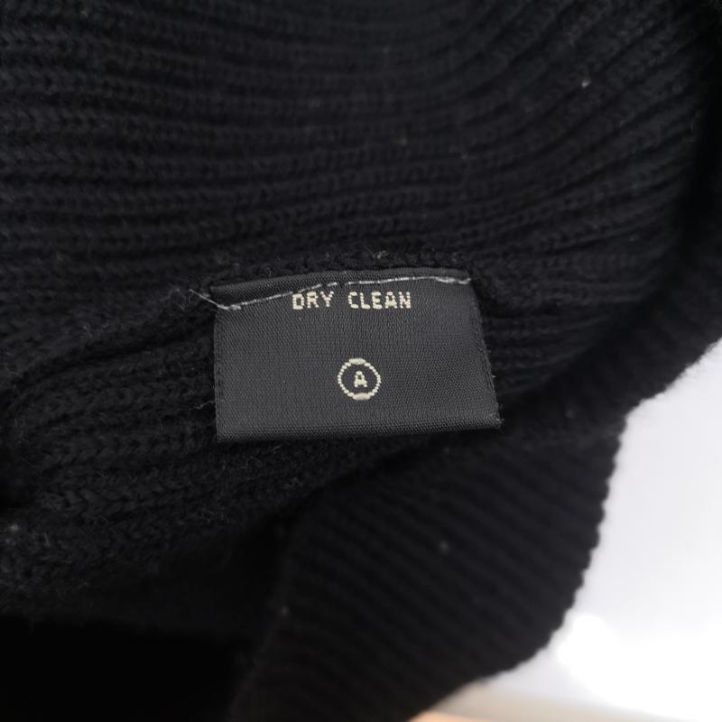 ダブルアールエル ラルフローレン RRL RALPH LAUREN ニット、セーター 長袖 90s 三ツ星タグ ショールカラー ジップアップ ニット セーター L 黒 / ブラック / black メンズ USED 古着 中古 50153338
