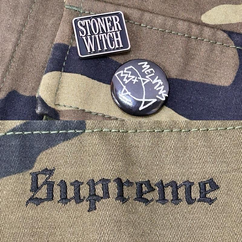 シュプリーム Supreme ジャケット、上着 ジャンパー、ブルゾン x Melvins メルヴィンズ BDU Jacket ミリタリージャケット Woodland Camo カモ L カモフラージュ柄・迷彩 カーキ / カーキ / khaki メンズ USED 古着 中古 50153365