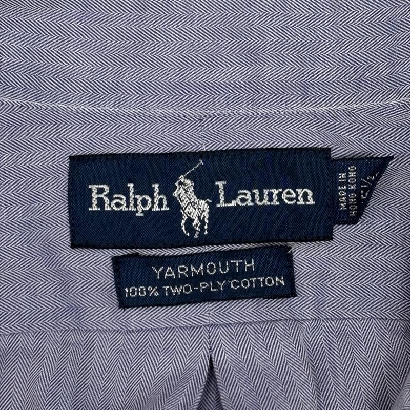 ラルフローレン RALPHLAUREN シャツ、ブラウス 長袖 90年代 ビンテージ YARMOUTH ヘリンボーン ボタンダウン 長袖 シャツ 90s VINTAGE - メンズ USED 古着 中古 50153528