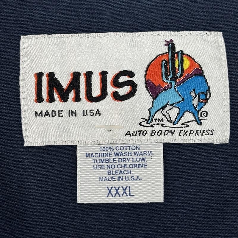 古着 USED シャツ、ブラウス 長袖 IMUS 90年代 ビンテージ USA製 ビッグサイズ 長袖 ウエスタン シャツ 90s VINTAGE - 紺 / ネイビー / navy メンズ USED 古着 中古 50153535