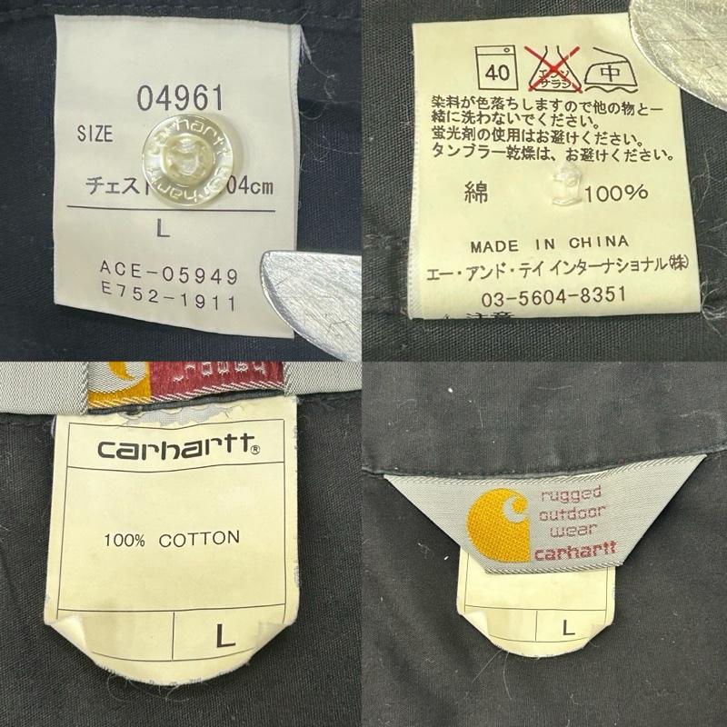 カーハート Carhartt シャツ、ブラウス 半袖 半袖シャツ コットンシャツ ダブルポケットシャツ ブラック Lサイズ L 無地 黒 / ブラック / black メンズ USED 古着 中古 50153615