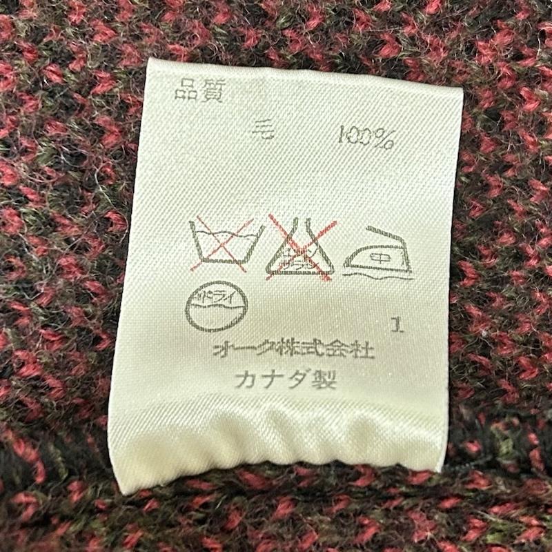 USED古着 USED/古着 コート コート一般 LONGHOUSE ロングハウス ニットコート ロングカーディガン ネイティブ柄 カナダ製 Sサイズ S ネイティブ柄 水色 / ライトブルー / X 橙 / オレンジ / orange X 桃 / ピンク / pink レディース USED 古着 中古 50153620