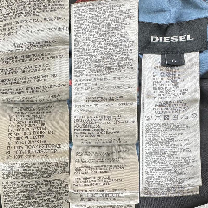 ディーゼル DIESEL ジャケット、上着 ジャンパー、ブルゾン 18SS 鶴 般若 刺繍 ダメージ加工 リバーシブル スカジャン S 黒 / ブラック / black X 青 / ブルー / blue メンズ USED 古着 中古 50153786