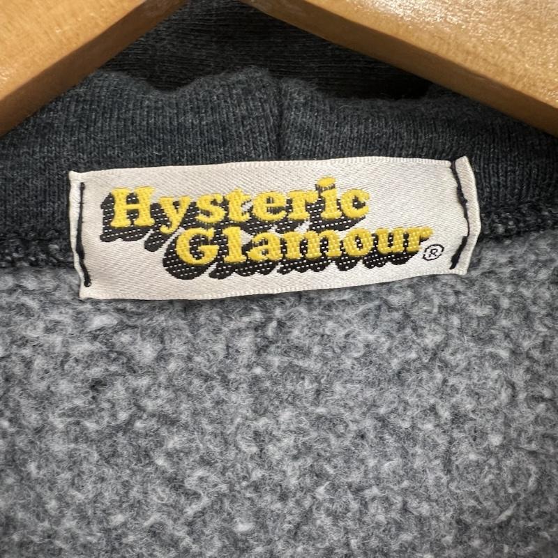 ヒステリックグラマー HYSTERIC GLAMOUR パーカー 長袖 90s 初期 ガールプリント フルジップ スウェット パーカー y2k - 灰 / グレー / gray レディース USED 古着 中古 50153823