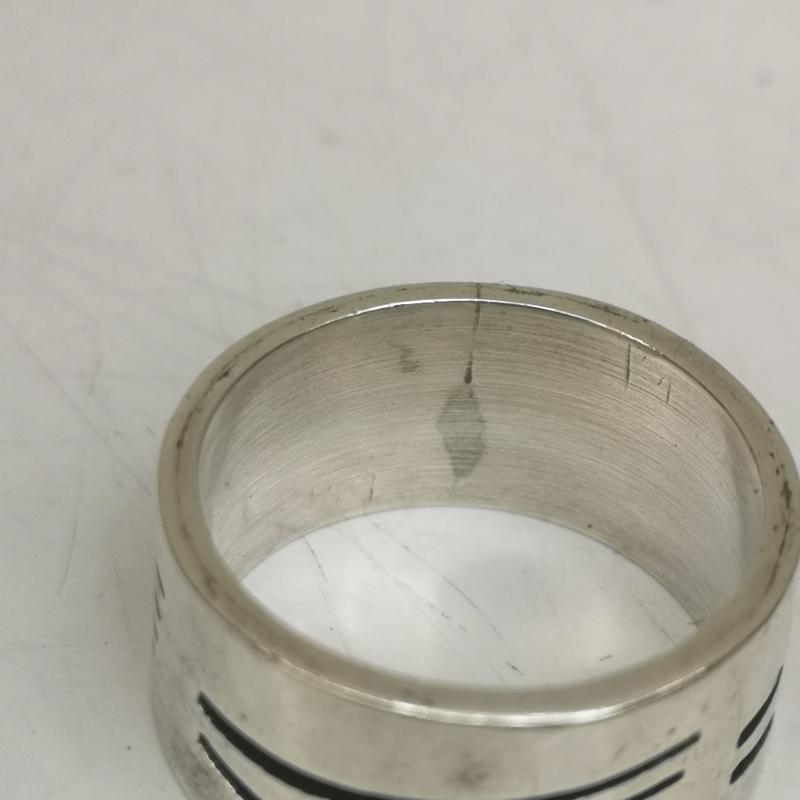 インディアンジュエリー Indian Jewelry アクセサリー 指輪 DR 刻印 オーバーレイ シルバー リング 16号 - 銀 / シルバー / silver color メンズ USED 古着 中古 50153905