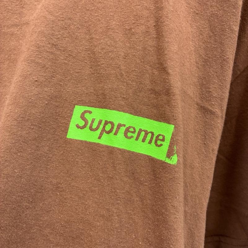 シュプリーム Supreme Tシャツ 半袖 20AW No More Shit Tee ノー モア シット Tシャツ L ロゴ、文字 X プリント 茶 / ブラウン / brown メンズ USED 古着 中古 50153926