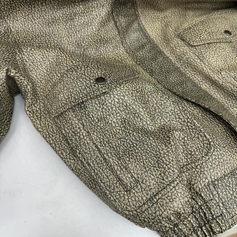 パーバーズ PERVERZE ジャケット、上着 レザージャケット フェイク レザー セーラー ジャケット - ベージュ / ベージュ / beige レディース USED 古着 中古 50153966