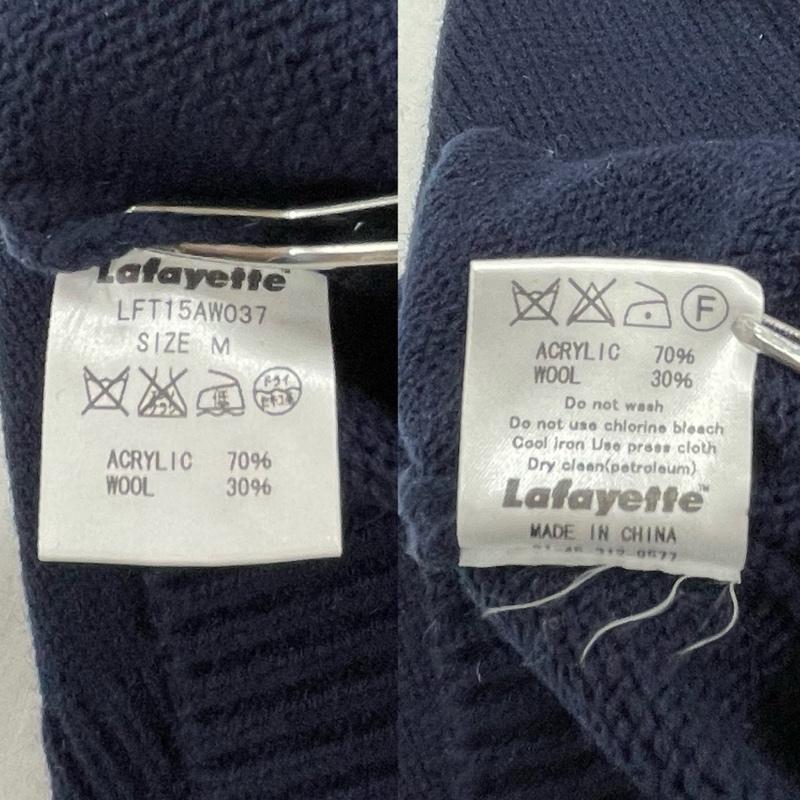 ラファイエット Lafayette ニット、セーター 長袖 アメリカ 国旗 クルーネック セーター ニット USA ウール M 刺繍 紺 / ネイビー / navy X 赤 / レッド / red X アイボリー / アイボリー / メンズ USED 古着 中古 50154113