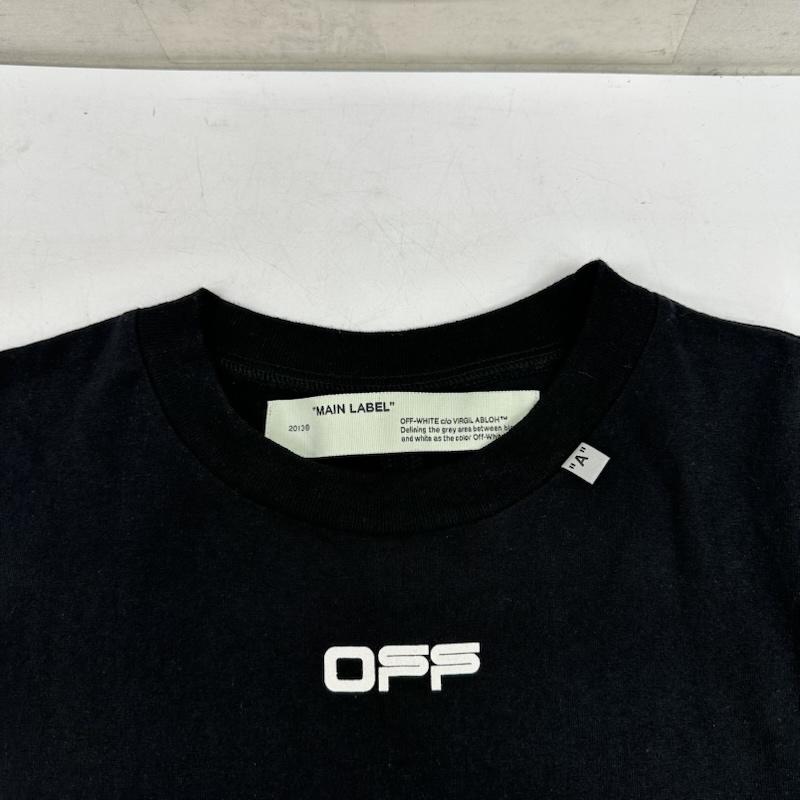 オフホワイト off white Tシャツ 半袖 バック プリント Tシャツ OMAA027S20185005 XS 黒 / ブラック / black メンズ USED 古着 中古 50154141