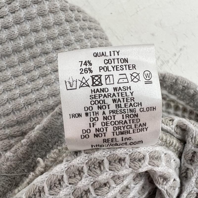クラクト CLUCT カットソー 長袖 STONEMAN サーマルカットソー ロンT ワッフル XL 灰 / グレー / gray メンズ USED 古着 中古 50154160
