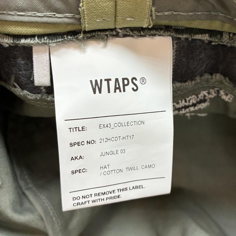 ダブルタップス WTAPS 帽子 ハット 21AW JUNGLE 03 HAT / COTTON.TWILL.CAMO コットンツイル カモフラ ジャングルハット 212HCDT-HT17 - カモフラージュ柄・迷彩 X ロゴ、文字 メンズ USED 古着 中古 50154255