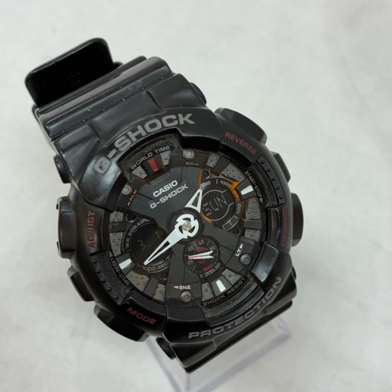 ジーショック G-SHOCK 腕時計 デジタル GA-120-1AJF アナログ デジタル ラバー 腕時計 - ロゴ、文字 黒 / ブラック / black メンズ USED 古着 中古 50154260