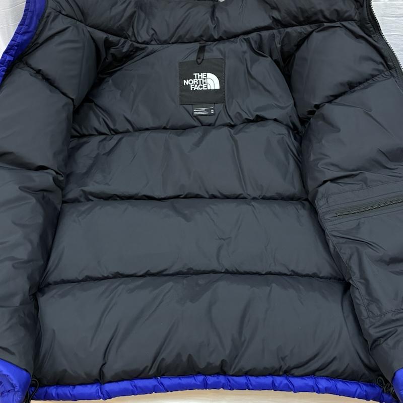 ザノースフェイス THE NORTH FACE ジャケット、上着 ダウンジャケット 1996 RETRO NUPTSE JACKET ヌプシ ダウンジャケット US規格 NF0A3C8D M ロゴ、文字 X 刺繍 青 / ブルー / blue X 黒 / ブラック / black メンズ USED 古着 中古 50154308
