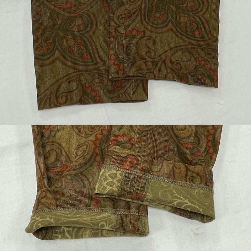 エトロ ETRO パンツ ワークパンツ、ペインターパンツ ペイズリー コーデュロイ パンツ プリント ジップフライ 42 プリント マルチカラー / マルチカラー / multicolor レディース USED 古着 中古 50154474
