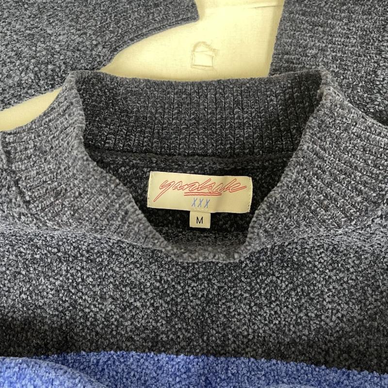 古着 USED ニット、セーター 長袖 YARDSALE MOCKNECK KNIT Tri Chenille スウエット ニット M 青 / ブルー / blue メンズ USED 古着 中古 50154614
