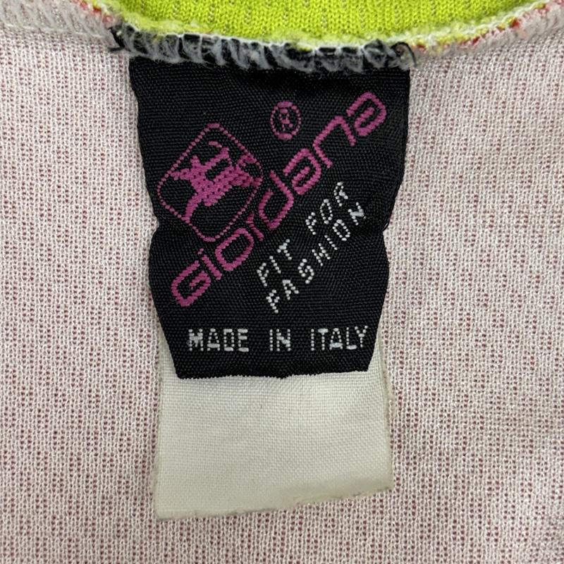 古着 USED Tシャツ 半袖 GIORDANA 90年代 イタリア製 企業ロゴ ハーフジップ プルオーバー サイクル ジャージ Tシャツ - 総柄 メンズ USED 古着 中古 50154780