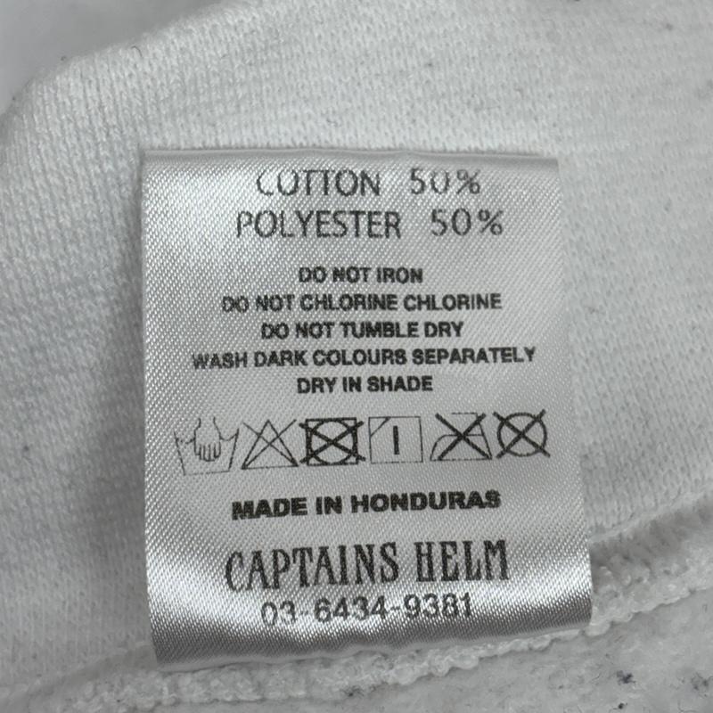 キャプテンズヘルム Captains Helm トレーナー 長袖 18SS TECHNOLOGY CREW SWEAT テクノロジー ロゴ クルーネック スウェット トレーナー M 白 / ホワイト / white メンズ USED 古着 中古 50154785