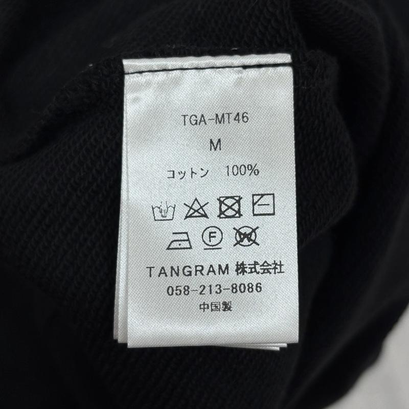 古着 USED トレーナー 長袖 TANGRAM タングラム ロゴ プリント クルーネック スウェット トレーナー TGA-MT46 M 黒 / ブラック / black メンズ USED 古着 中古 50154791