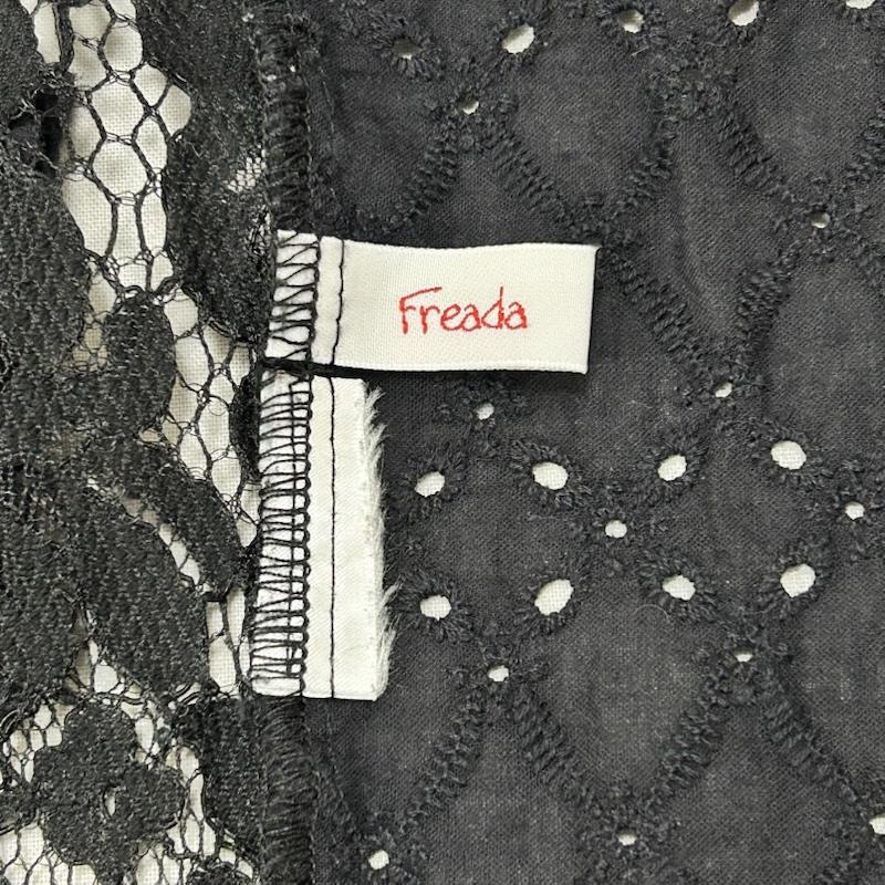 フリーダ Freada シャツ、ブラウス 長袖 パッチワークレースシャツ black レースジャケット - 刺繍 X レース柄 黒 / ブラック / black レディース USED 古着 中古 50154816