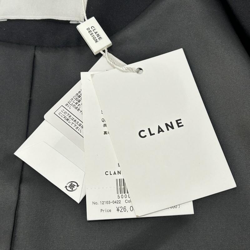 クラネ CLANE ジャケット、上着 ジャケット、ブレザー ストラップデザインショートジャケット STRAP DESIGN SHORT JACKET 12103-0422 FREE 無地 黒 / ブラック / black レディース USED 古着 中古 50154819