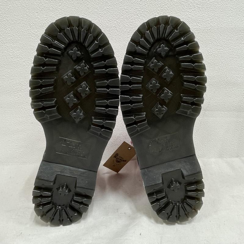 ドクターマーチン Dr.Martens ブーツ ショートブーツ LAZY OAF コラボ ハート バックル トリプル ストラップ スウェード UK6 ショート ブーツ UK:6 ボーダー柄 桃 / ピンク / pink X 黒 / ブラック / black レディース USED 古着 中古 50154850