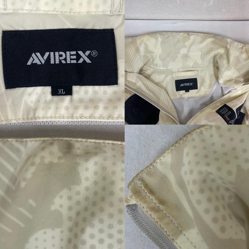 アヴィレックス AVIREX ジャケット、上着 ジャンパー、ブルゾン ブルゾン フード 収納型 迷彩 柄 ジャンパー 6102133 XL オフホワイト / オフホワイト / メンズ USED 古着 中古 50154854