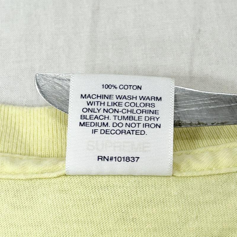 シュプリーム Supreme Tシャツ 半袖 18SS nan goldin misty and jimmy paulette in a taxi nyc tee yellow L L プリント 黄 / イエロー / yellow メンズ USED 古着 中古 50154929