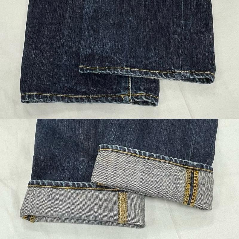 ソフネット SOPHNET. パンツ デニム、ジーンズ デニム ジーンズ インディゴ 濃紺 日本製 SOPH-70072 ジッパーフライ S 無地 インディゴ / インディゴ / Indigo メンズ USED 古着 中古 50155125