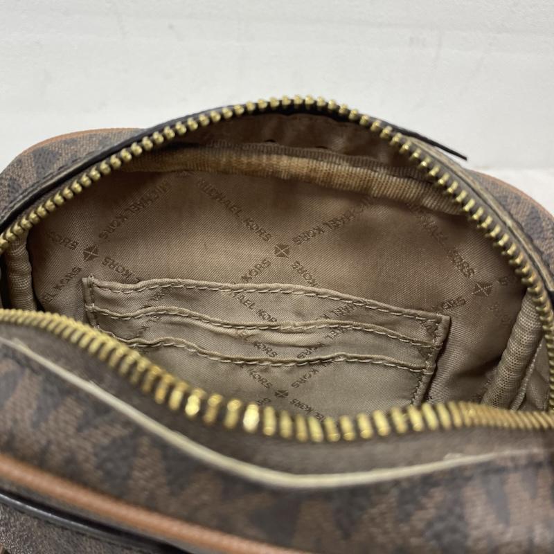 マイケルコース MICHAEL KORS ショルダーバッグ ショルダーバッグ ショルダーバッグ ロゴ チェーン シグネチャー レザー - ロゴ、文字 X 総柄 X プリント 茶 / ブラウン / brown X 金 / ゴールド / gold color レディース USED 古着 中古 50155166