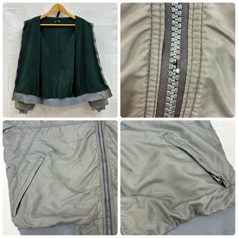 パタゴニア patagonia ジャケット、上着 ジャンパー、ブルゾン 90s USA製 シェルド シンチラ ジャケット フリース ライナー オールド ヴィンテージ M ワンポイント X ロゴ、文字 灰 / グレー / gray X 緑 / グリーン / green メンズ USED 古着 中古 50155215