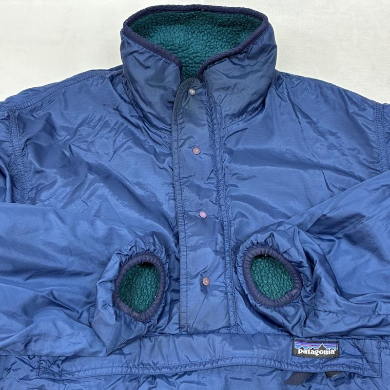 パタゴニア patagonia ジャケット、上着 ジャンパー、ブルゾン 90s USA製 95AW パイル グリセード プルオーバー リバーシブル フリース ジャケット 29361 S ワンポイント X ロゴ、文字 メンズ USED 古着 中古 50155216