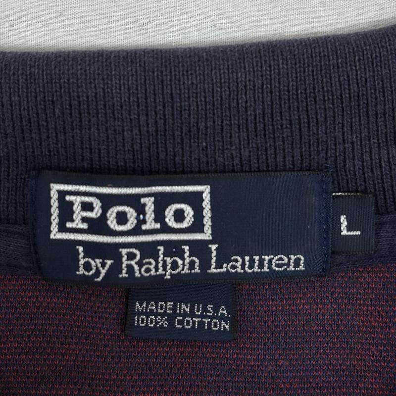 ポロバイラルフローレン Polo by RALPH LAUREN ポロシャツ 長袖 90年代 ビンテージ USA製 チェック 長袖 ポロシャツ 90s VINTAGE L チェック メンズ USED 古着 中古 50155224