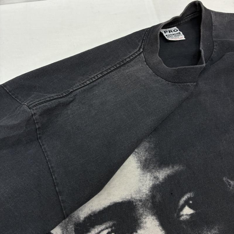 古着 USED Tシャツ 半袖 TUPAC 2PAC ラインストーン フォト プリント ヘヴィーウェイト Tシャツ 3XL - ロゴ、文字 X プリント チャコールグレー / チャコールグレー / メンズ USED 古着 中古 50155386