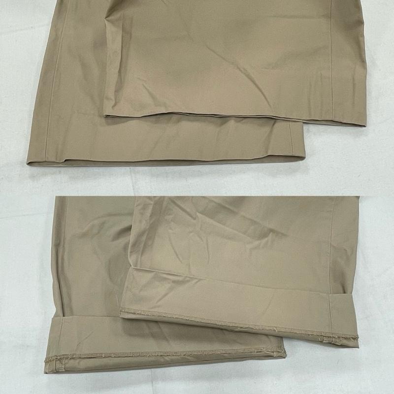 ウル URU パンツ チノパン タック ワイド パンツ ジッパーフライ 2 無地 ベージュ / ベージュ / beige メンズ USED 古着 中古 50155462