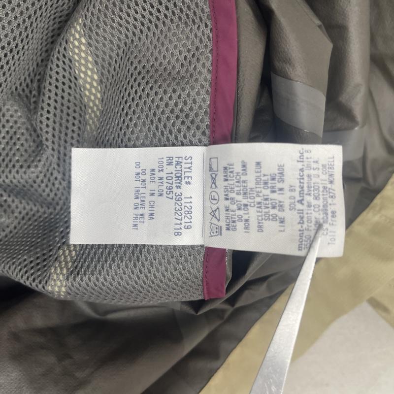 モンベル mont-bell ジャケット、上着 ジャンパー、ブルゾン パックライト トラベル コート GORE-TEX ナイロン 1128219 S ベージュ / ベージュ / beige メンズ USED 古着 中古 50155690