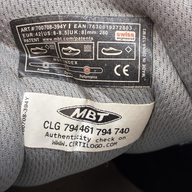 古着 USED スニーカー スニーカー MBT エムビーティー 1997 CLASSIC ローカット スニーカー ランニング シューズ 26.5cm ロゴ、文字 灰 / グレー / gray メンズ USED 古着 中古 50155720