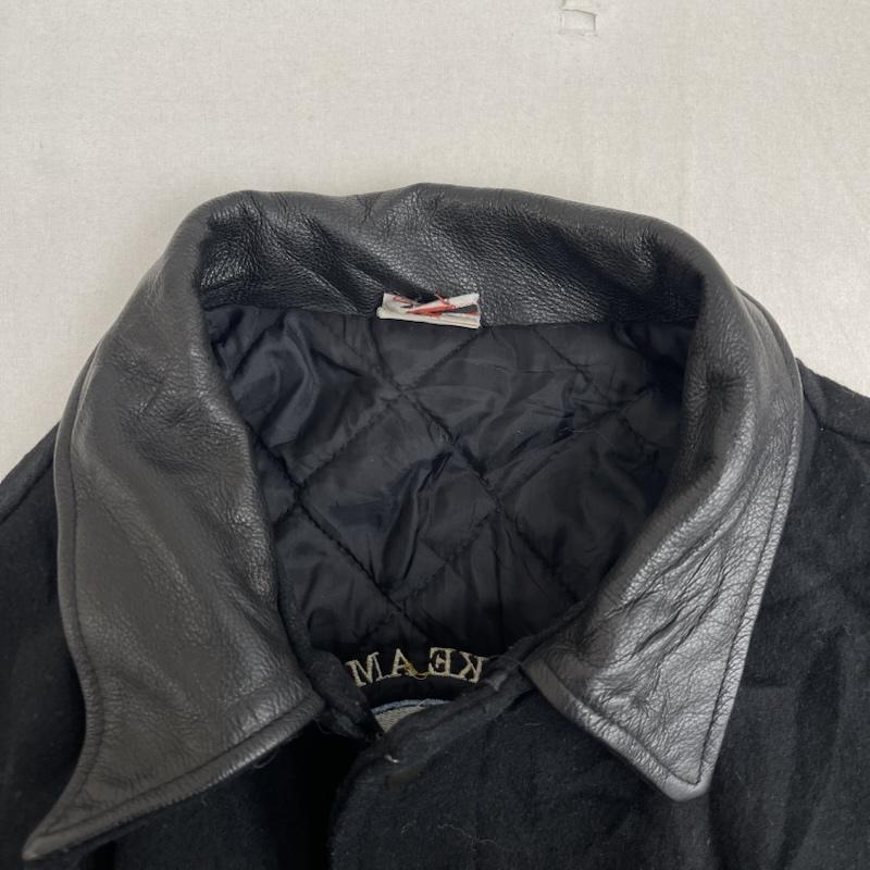 古着 USED ジャケット、上着 ジャンパー、ブルゾン Union Line AFGE 労働組合 ロゴ 刺繍 スタジャン L 黒 / ブラック / black メンズ USED 古着 中古 50156117
