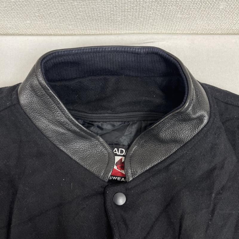 古着 USED ジャケット、上着 ジャンパー、ブルゾン Canada Sportswea Anderson s Automotive Services 刺繍 スタジャン M 黒 / ブラック / black メンズ USED 古着 中古 50156119