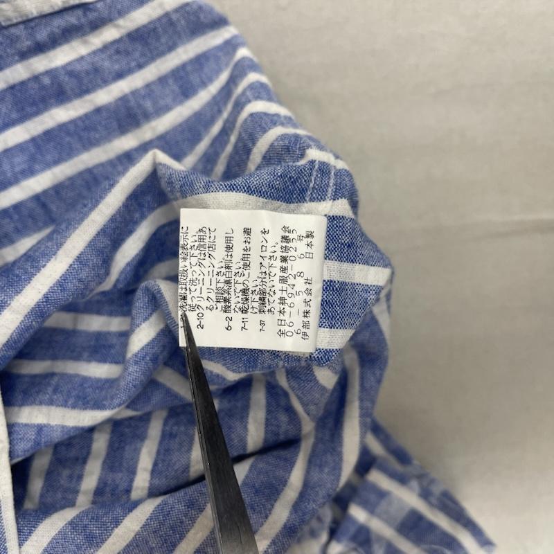 古着 USED シャツ、ブラウス 半袖 SINA COVA メンズ カジュアル 花柄 ボーダー シャツ LL 水色 / ライトブルー / メンズ USED 古着 中古 50156393