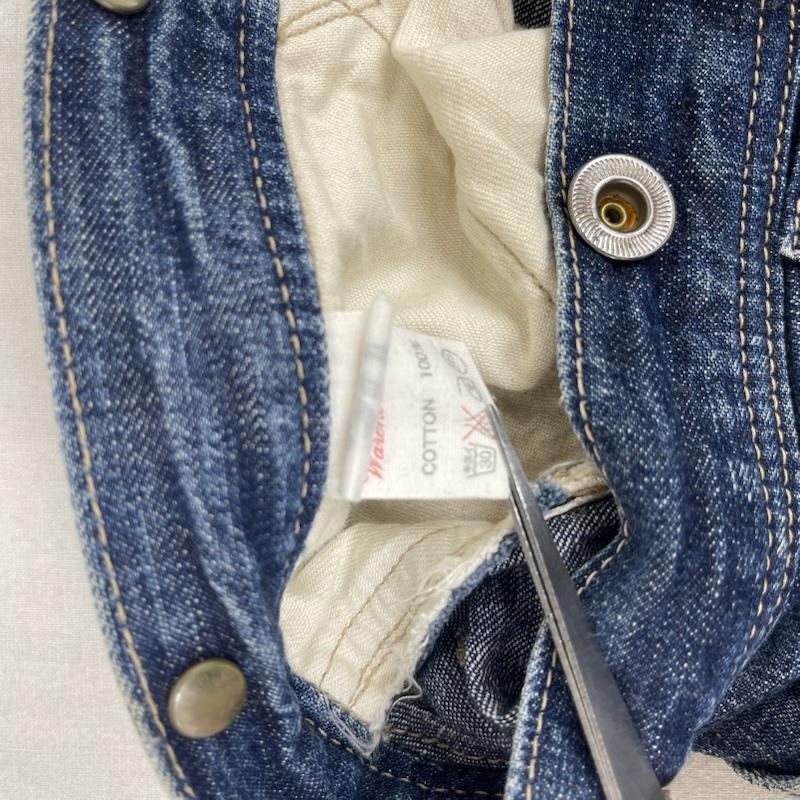 ウエアハウス WAREHOUSE パンツ デニム、ジーンズ Duck Digger シンチバック サスペンダー デニム パンツ DD11 30インチ インディゴ / インディゴ / Indigo メンズ USED 古着 中古 50156399
