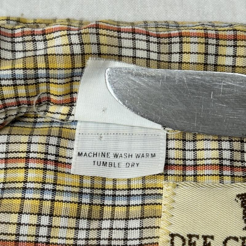ヴィンテージ VINTAGE シャツ、ブラウス 長袖 70s 80s WASHINTON DEE CEE ウエスタンシャツ イエローベージュ USA製 15 1/2 33(約M相当) - チェック ベージュ / ベージュ / beige X 黄 / イエロー / yellow メンズ USED 古着 中古 50156431